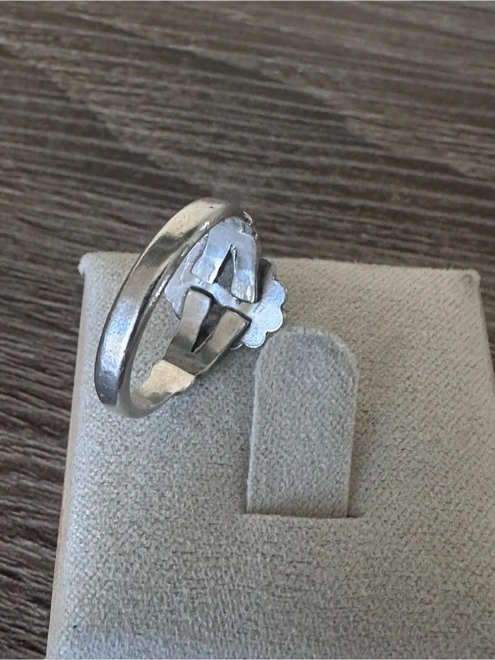Vintage Native American Bell Trading Post Sterling Silver Turquoise Ring Size 5